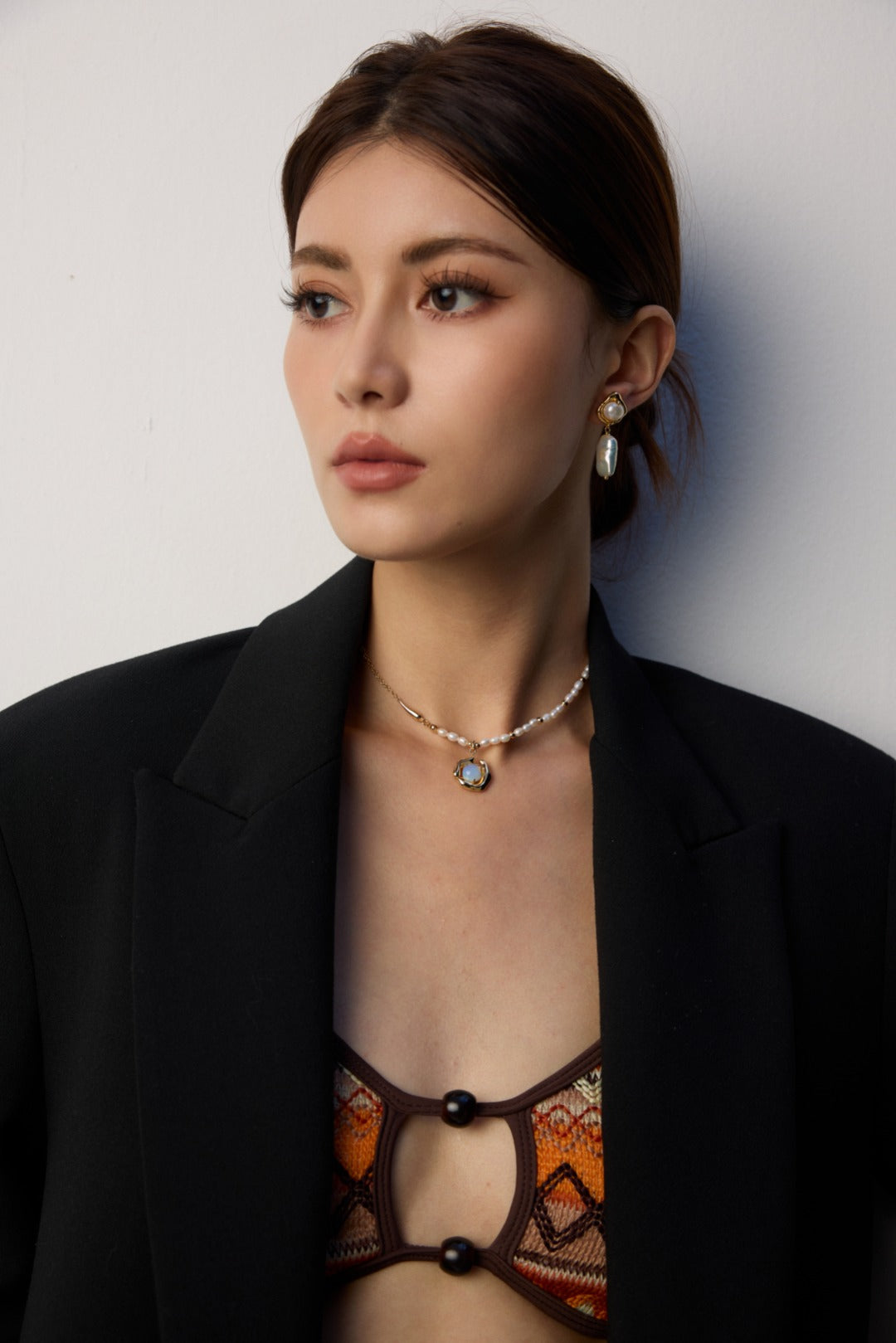 Luxury S925 Silver Opal Pearl Necklace