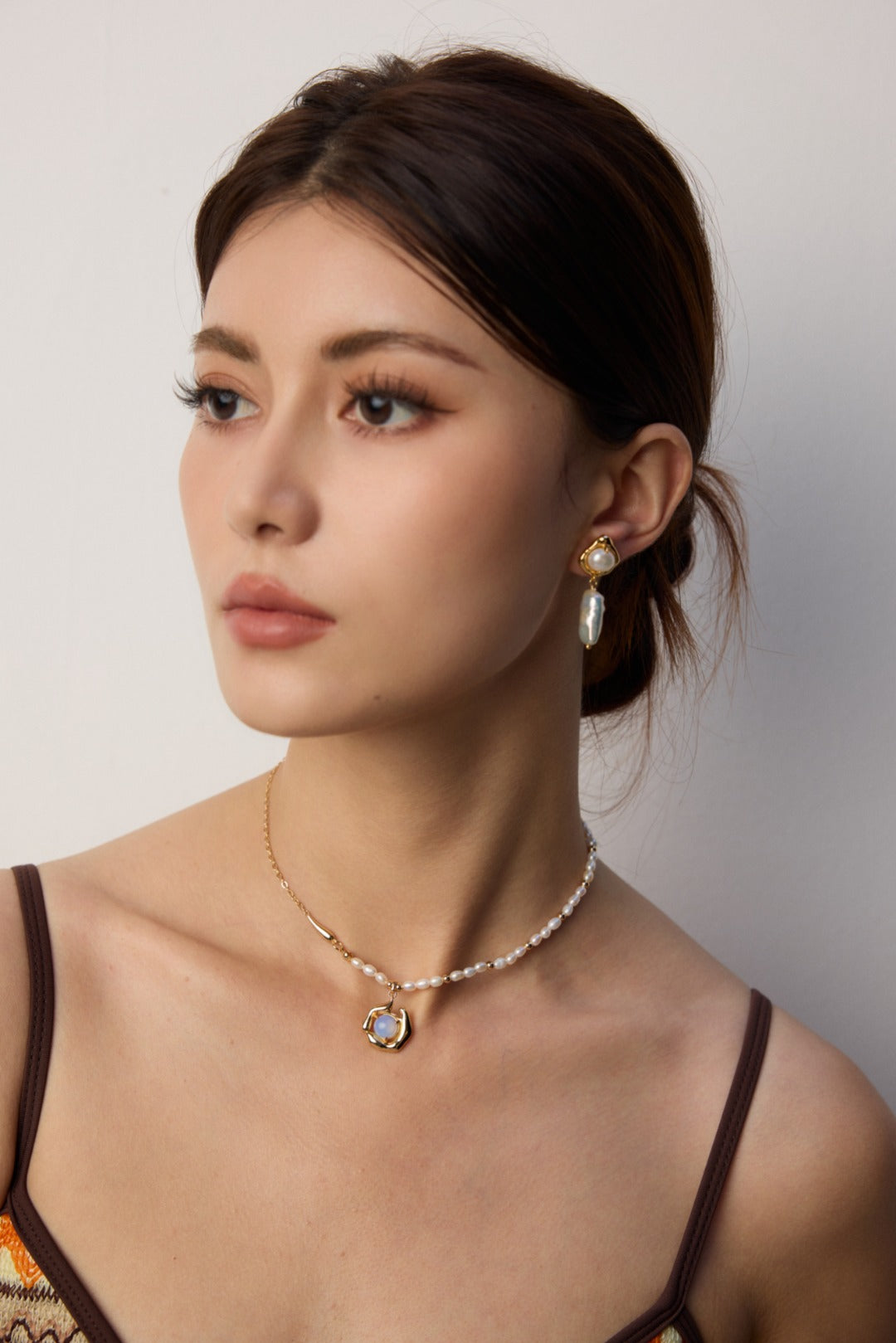 Luxury S925 Silver Opal Pearl Necklace