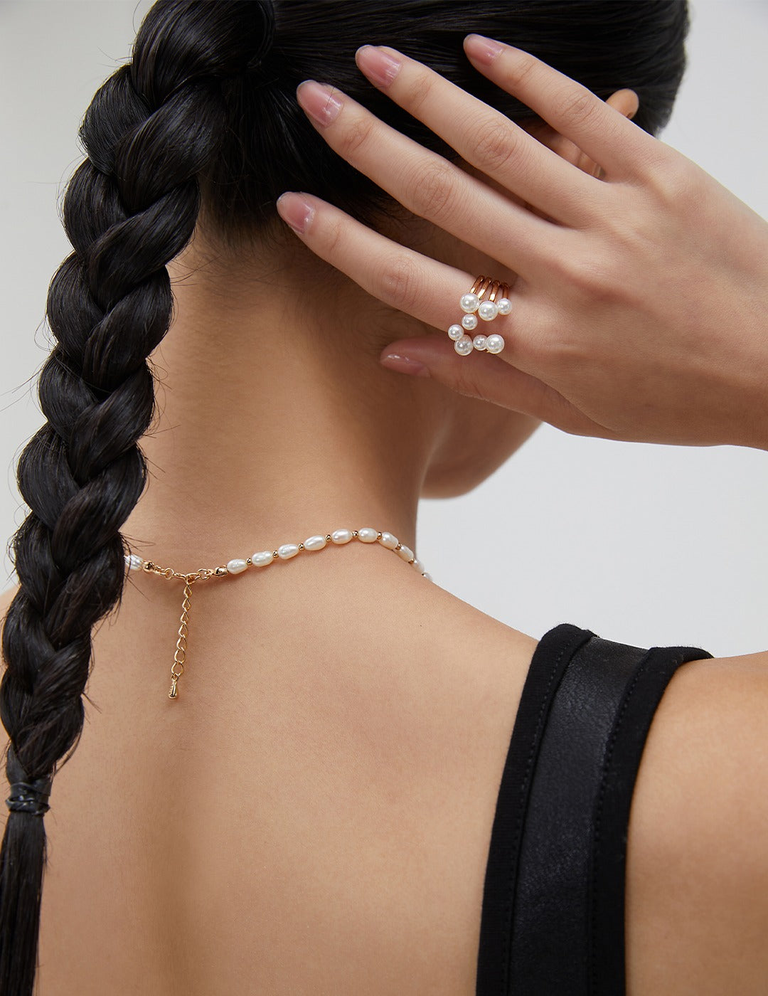 Luxury S925 Silver Pearl Ring with Open Design