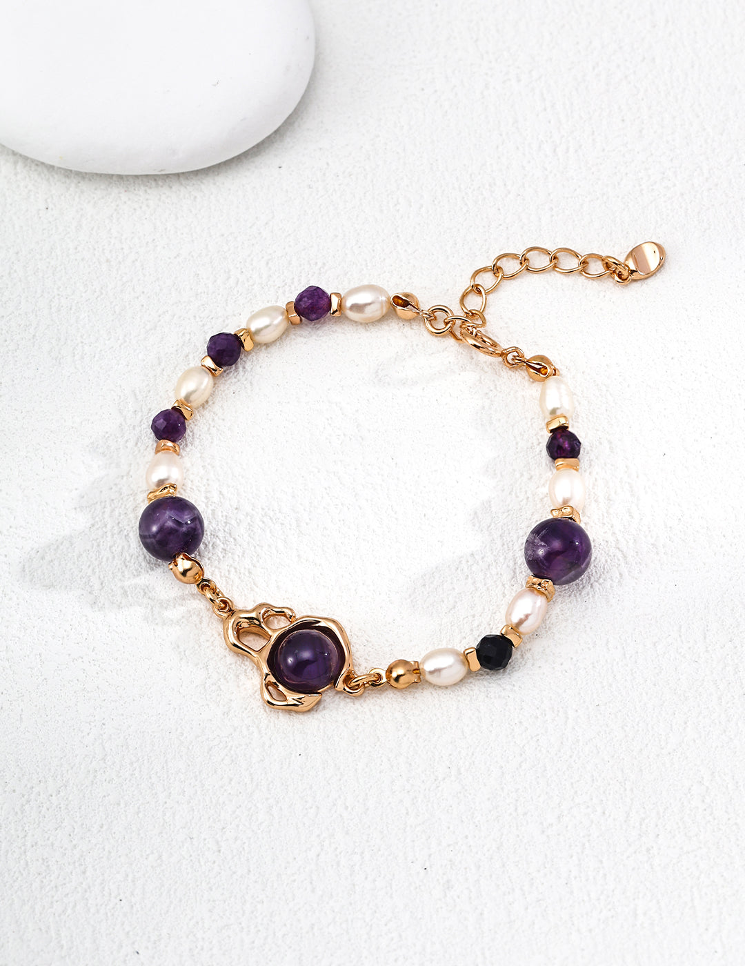 Amethyst Bracelet & Earrings Set 925 Sterling Silver