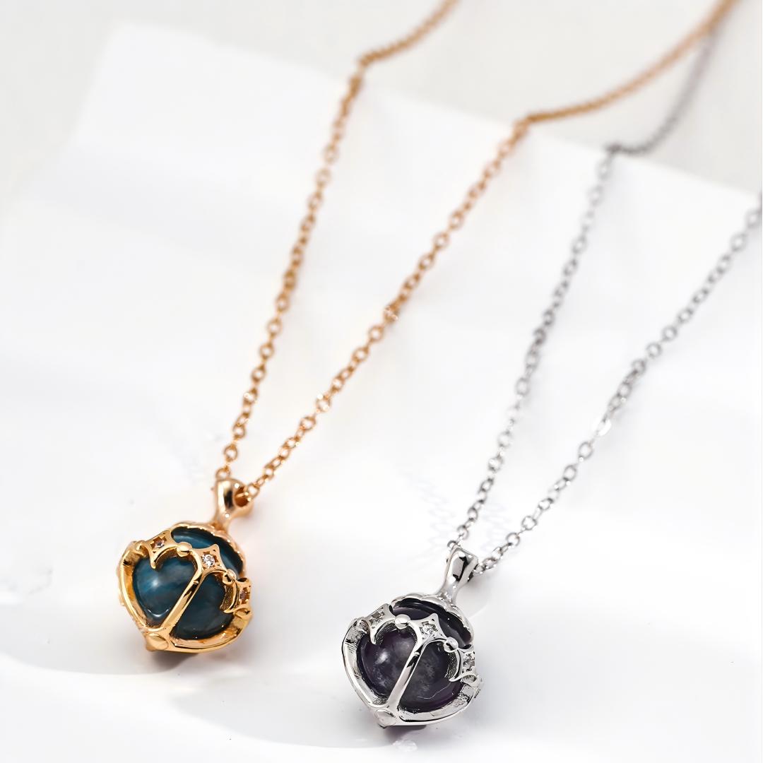 Lucky Star Necklace With Gemstones