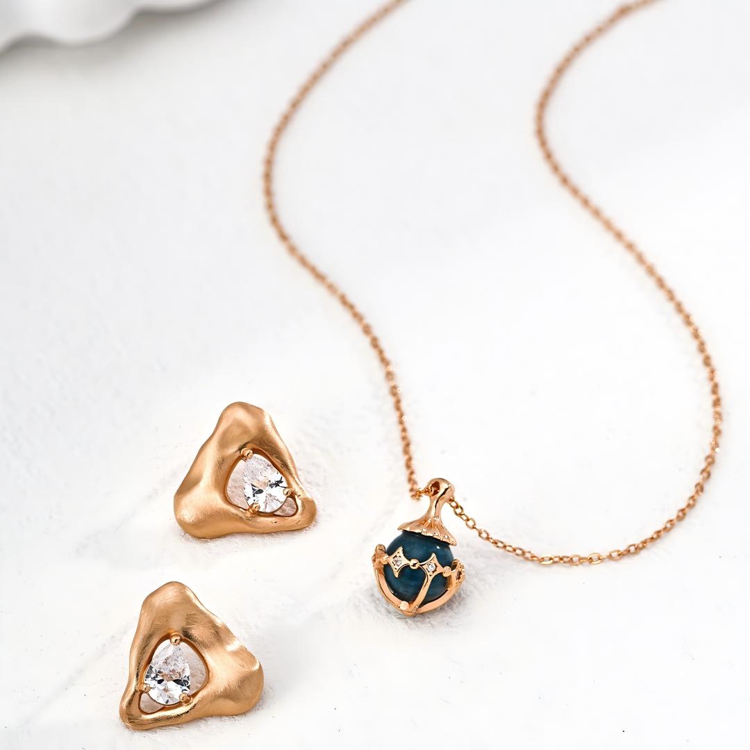 Lucky Star Necklace With Gemstones