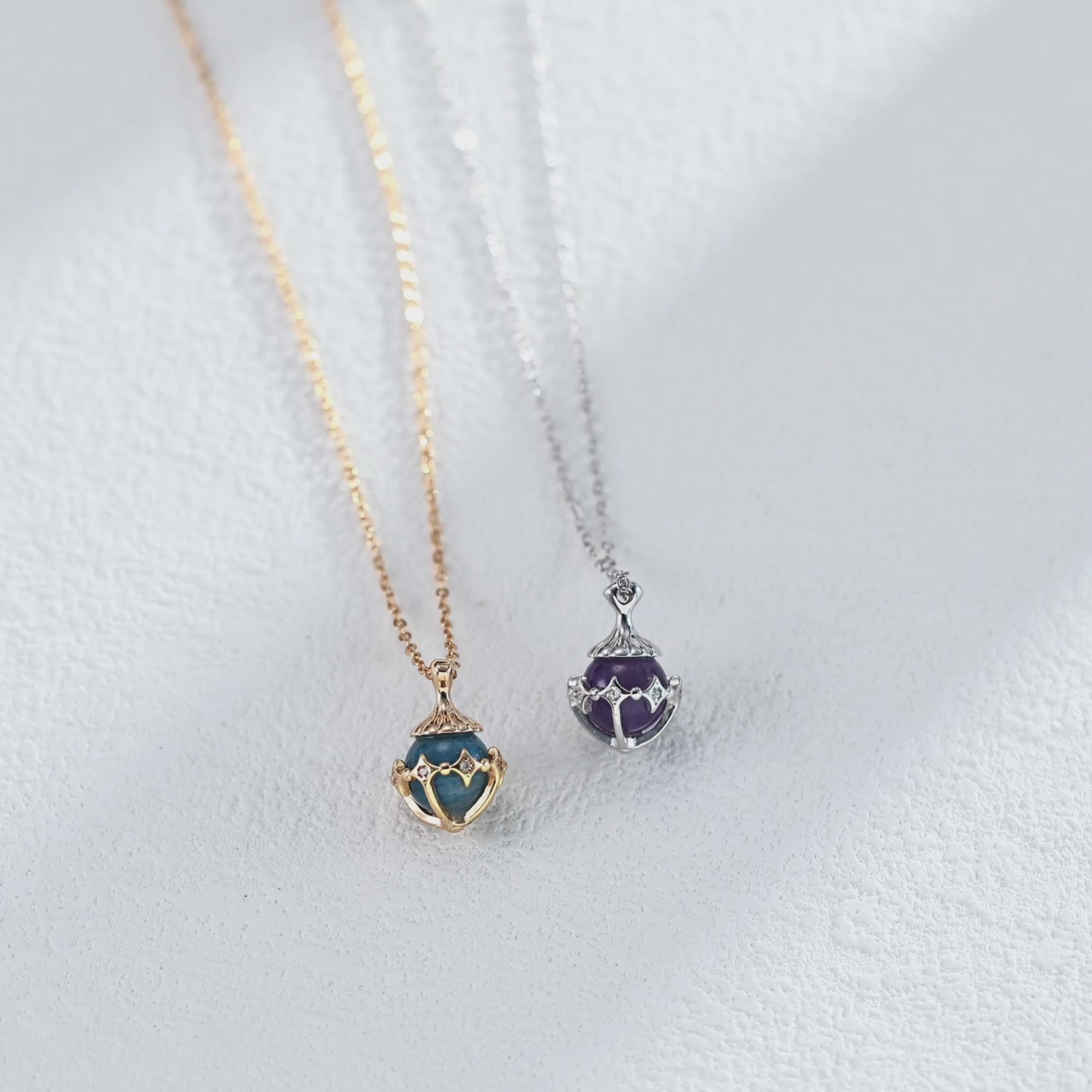 Lucky Star Necklace With Gemstones